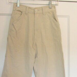 J. Galt Carpenter Pants, Cream Colored, Size Small